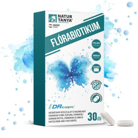 Natur Tanya® Flórabiotikum 30db kapszula a bélmikrobiom egyensúlyához