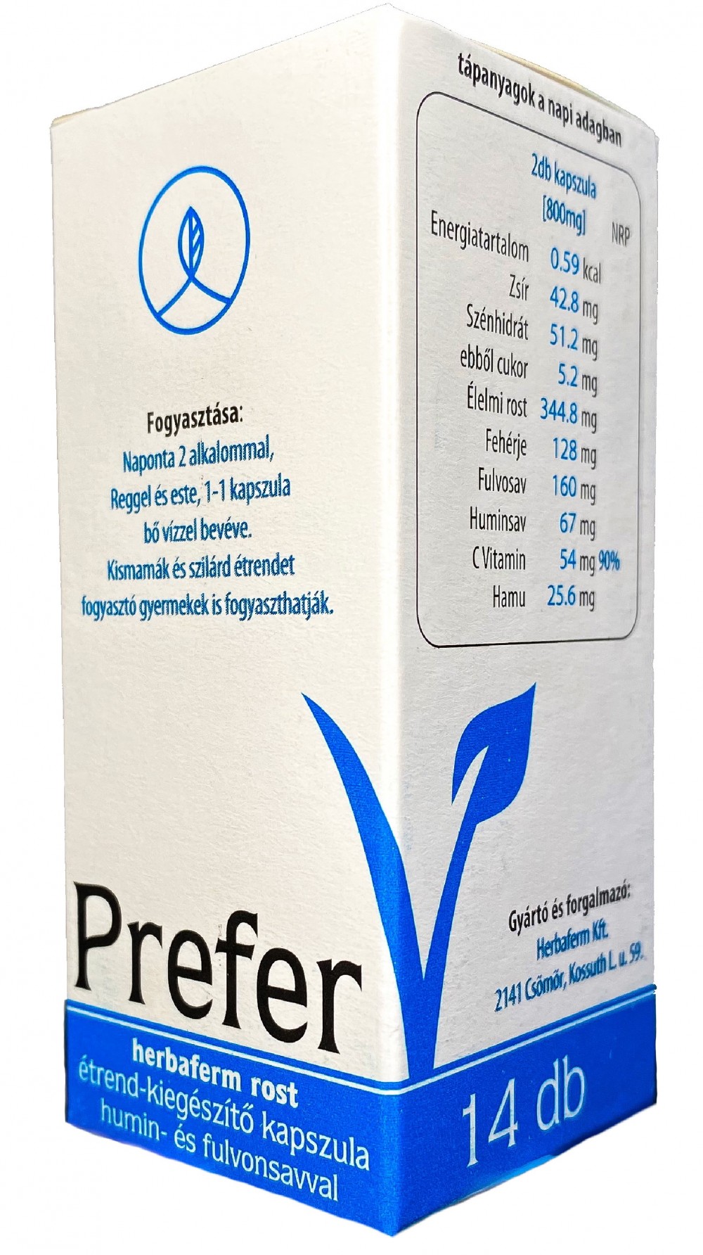Herbaferm Prefer V étrend-kiegészítő (14) vegán kapszula