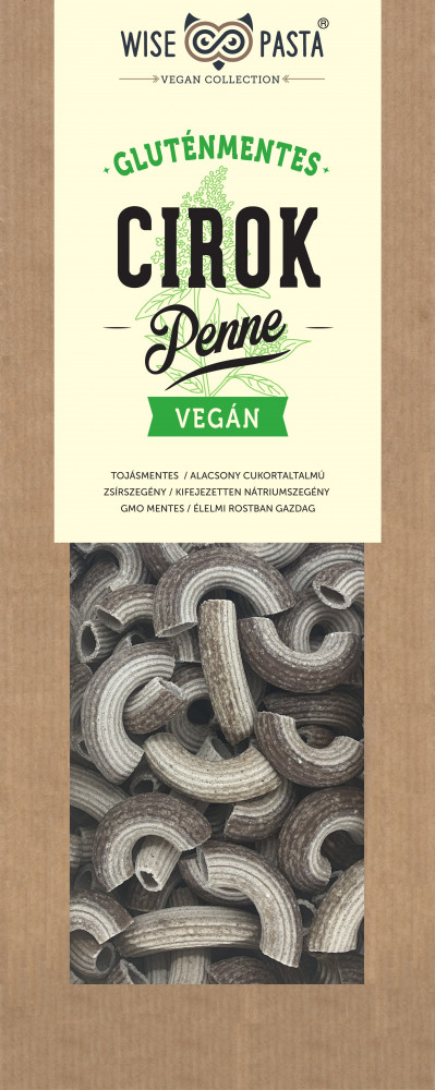 Ciroklisztes penne 200g Wise Pasta Vegan Collection