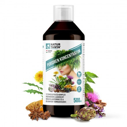 Natur Tanya® Puriden koncentrátum 500ml a szervezet méregtelenítéséhez