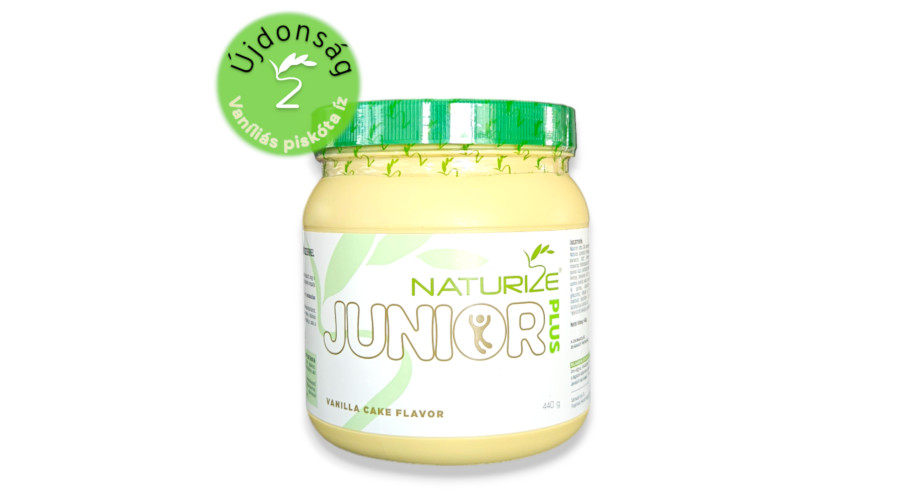 Naturize Junior Plus 440g/20adag 6 super food, 51% fehérje, vaníliás piskóta íz
