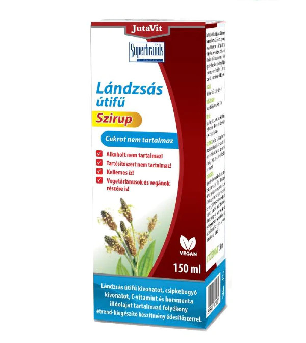 JutaVit Lándzsás útifű szirup 150ml cukormentes JutaVit Lándzsás útifű szirup 150ml cukormentes