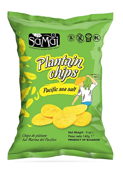 SAMAI Plantain nagy chips tengeri sós 142g főzőbanán